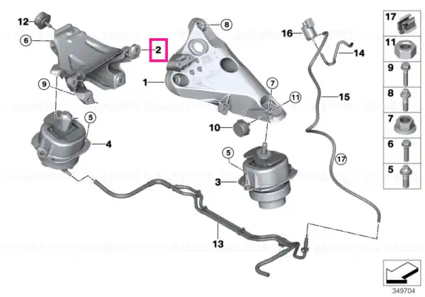 Nu rata Suport motor dreapta - BMW