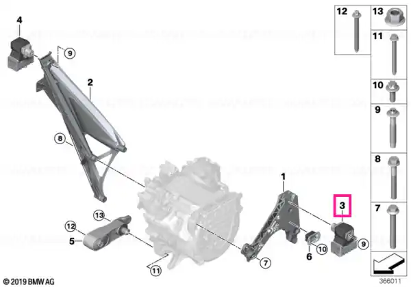 Montura motor stânga - BMW Cumpără acum