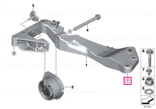 Noutate ASA-Bolt M8X26.5-8.8ZNS3
