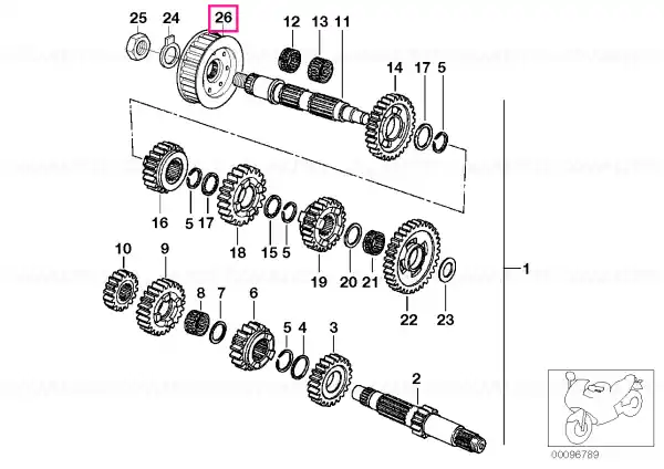 Belt pulley, front, & small supp. width - BMW Motorrad Ofertă specială