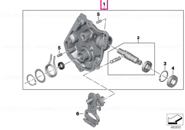 Preț mic Capac arbore schimbare argintiu - BMW Motorrad