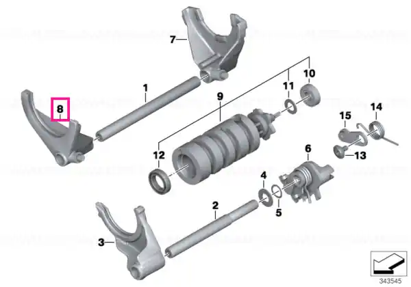 Shift fork for 1st and 6th gears - BMW Motorrad Reducere de preț