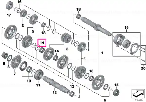 Needle roller cage assembly 30X34X15 Premium