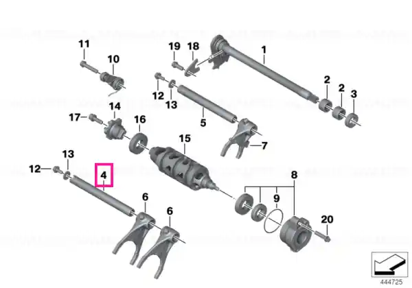 Cumpărături sigure Shifting rail 1/3 - 2/4