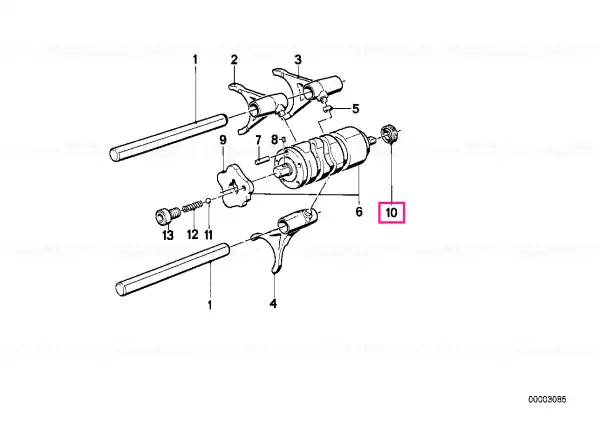 Comandă acum Garnitură arbore 10X18X6 - BMW Motorrad