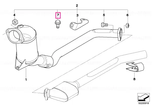 Chilipir Șurub hexagonal cu flanșă M10X35X1,5 - BMW