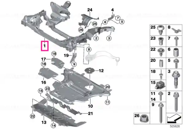 Cumpără online Front axle support