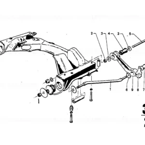 Wishbone, right L=381MM Ieftin