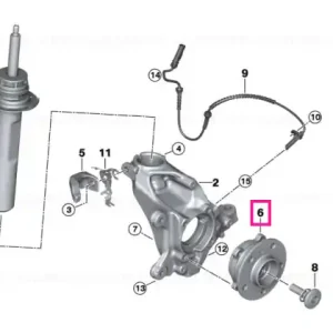 Wheel hub with bearing M12X1,5 Ofertă de sezon