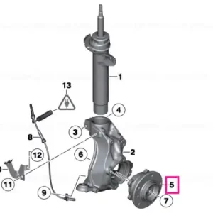 Wheel hub with bearing, front Ofertă de sezon