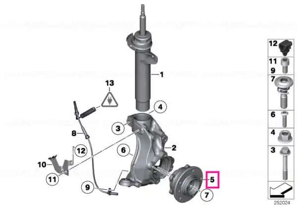 Wheel hub with bearing, front Ofertă de sezon