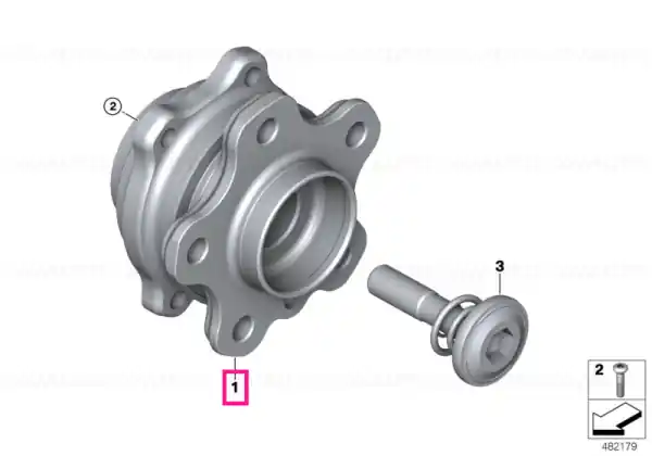 Ofertă exclusivă Wheel hub with bearing M12X1,25