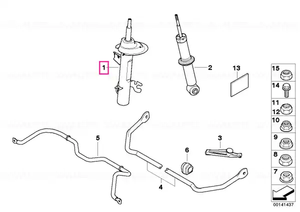 Expediere rapidă Left front spring strut - BMW - Mini