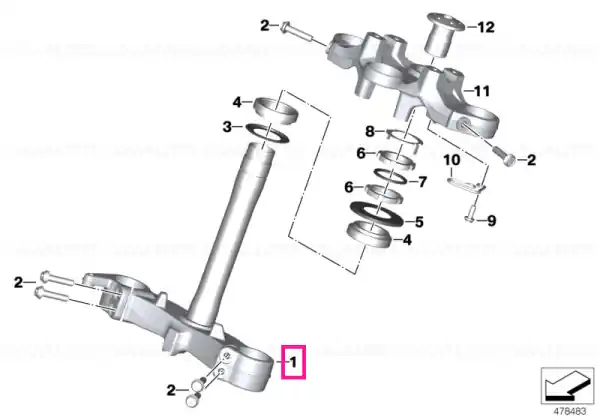 Super ofertă Lower fork cross brace