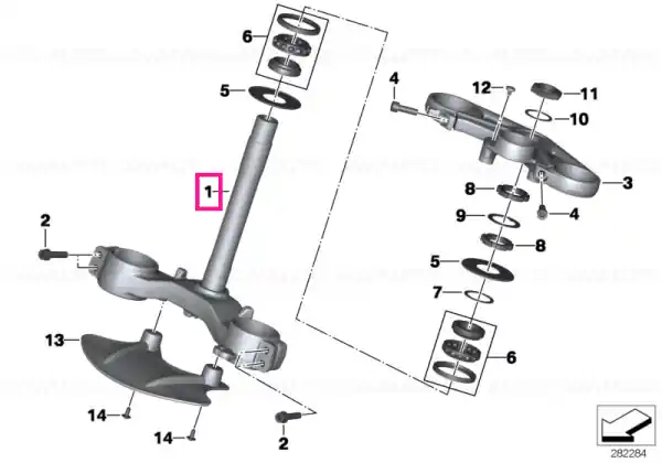 Lower fork cross brace Transport gratuit