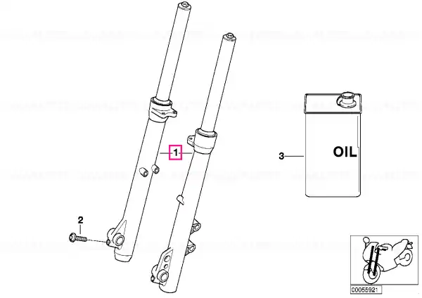 Disponibil imediat Fork leg left
