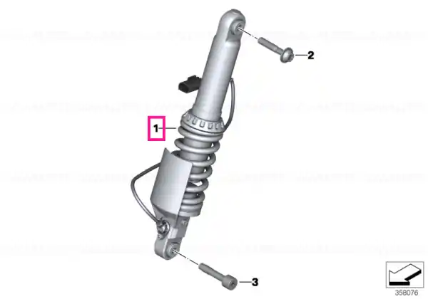 Spring strut, ESA, front - BMW Motorrad Livrare rapidă