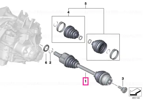 Output shaft, left - BMW - Mini Preț mic