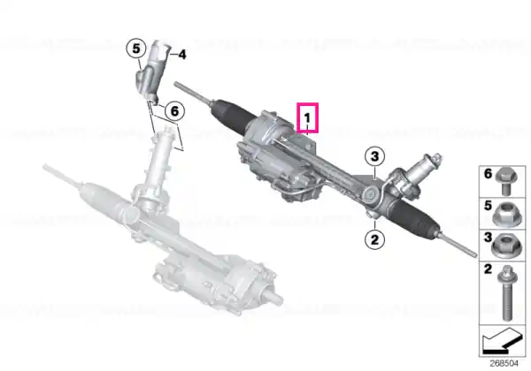 Livrare gratuită Steering gear, electric - BMW