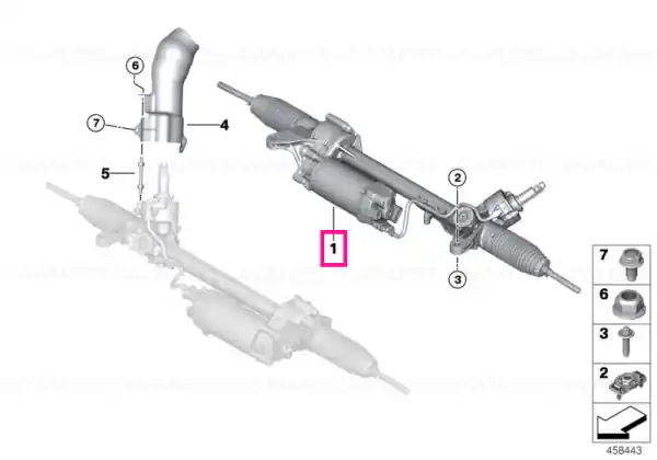 Preț redus Steering gear, electric - BMW