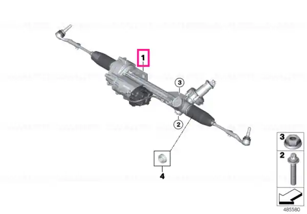 Steering gear, electric SPORT/TKP - BMW Transport gratuit