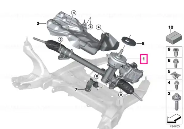 Bestseller Steering gear, electric - BMW