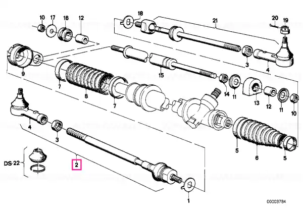 Tie rod Doar azi