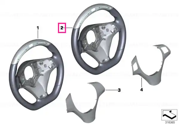 Steering wheel BMW PERFORMANCE Reducere