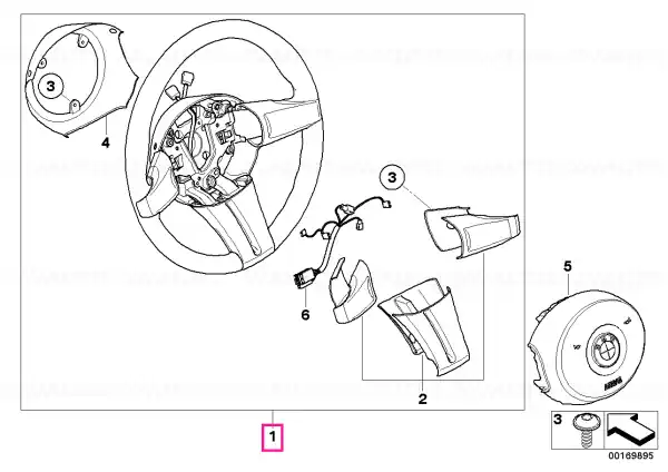 Sport steering wheel standard airbag Preferatul clienților