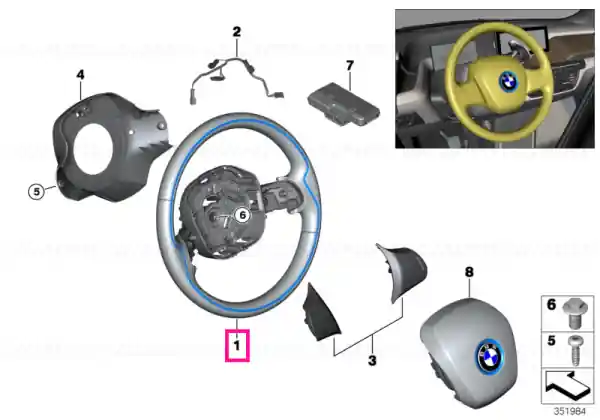 Steering wheel, leather SUITE Retur gratuit