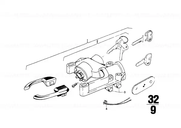 Retur ușor Steering lock