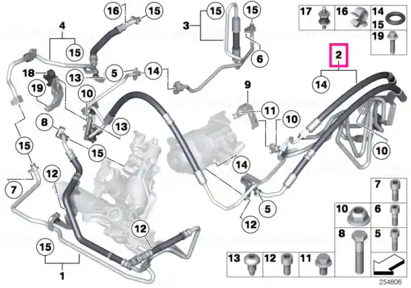 Expansion hose Dynamic Drive 1st part PART 1 - BMW Noutate