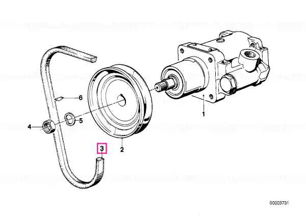 Disponibil imediat Fan belt 9,5X900 - BMW