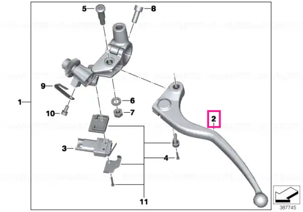 Cel mai bun preț Clutch lever - BMW Motorrad
