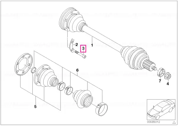 Șurub Torx M10X43 ZNS M10X43 ZNS - BMW Transport gratuit