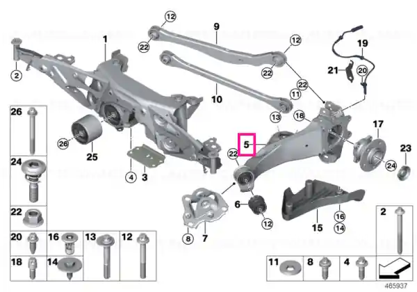 Trailing arm, left Cel mai vândut
