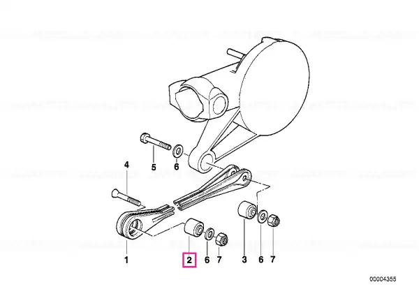 Disponibil imediat Rubber mounting - BMW Motorrad