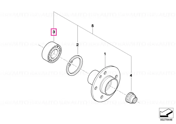Disponibil imediat Rulment fuzeta spate