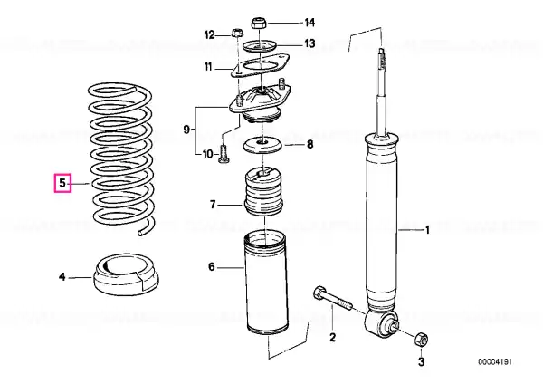 Coil spring - BMW Transport gratuit