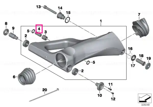 Ieftin Bushing 12X17X40 - BMW Motorrad