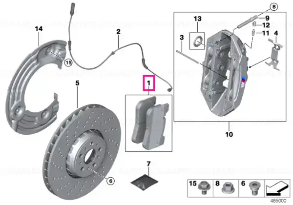 Kit reparație garnituri frână fără azbest - BMW Doar azi