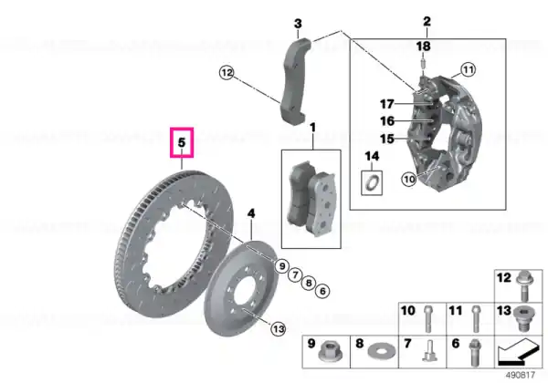 Brake disc right 390X33,5 SPRINT - BMW Ofertă exclusivă