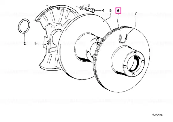 Disc frână ventilat 255X22 - BMW Lichidare de stoc