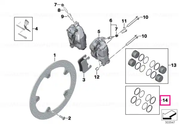 Plată securizată Set garnituri - BMW Motorrad