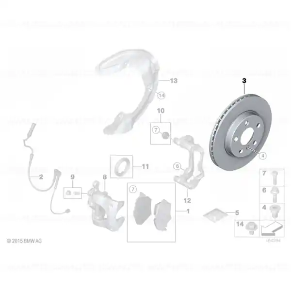 Preț promoțional Brake disc, ventilated 294X22 - BMW