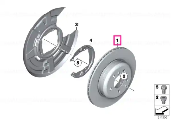 Disc frână ușor ventilat 345X24 - BMW Preferatul clienților