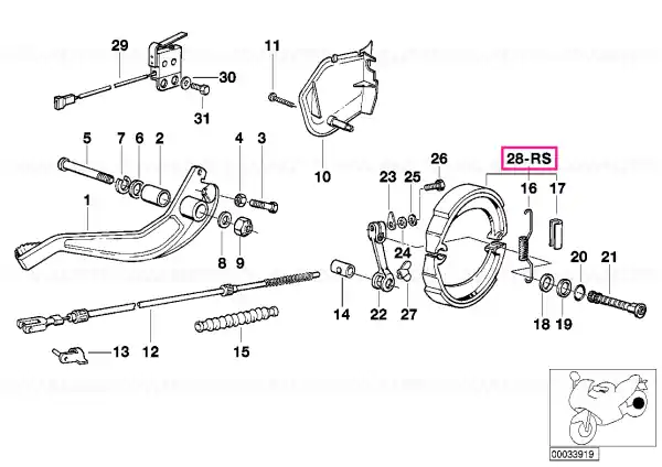 Popular Repair kit brake shoe asbestos-free - BMW Motorrad