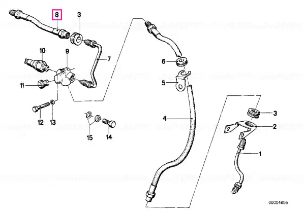 Ofertă exclusivă Brake hose 125 LG. - BMW Motorrad
