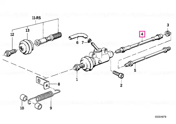 Brake hose L=275MM - BMW Motorrad Calitate înaltă