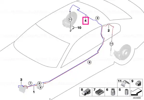 Cumpărături sigure Racord țeavă M10/M10 - BMW